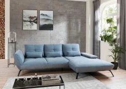 Ecksofa DALLAS R hellgrau/grau