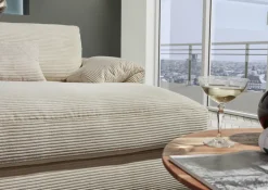 Ecksofa FERNANDO 274 x 160 cm beige