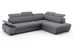 Ecksofa LISBON 286 x 216 cm grau
