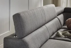 Ecksofa LONIGO 247 x 196 cm grau