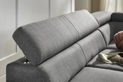 Ecksofa LONIGO 247 x 196 cm grau