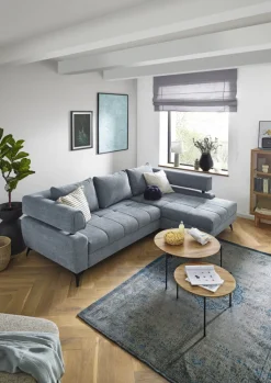 Ecksofa PARIS 267 x 188 cm graublau