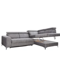 Ecksofa PRAG 282 x 189 cm grey