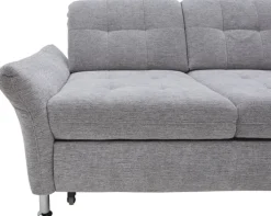 Ecksofa SEVRAN mit Schlaffunktion 242 x 210 cm alu