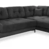 Ecksofa SIENA dunkelgrau
