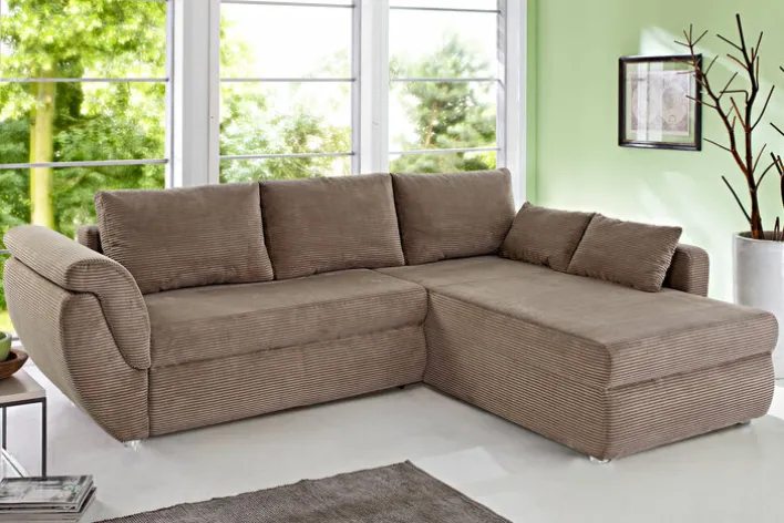 Ecksofa TADEUS 272 x 201 cm taupe