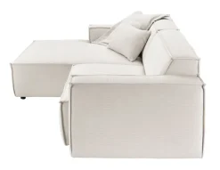 Ecksofa UPPER EAST 168 x 276 cm weiß