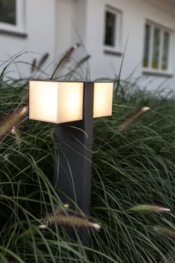 ECO-LIGHT LED Wegeleuchte CUBA 2-flg anthrazit