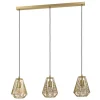 EGLO Retrofit Pendelleuchte STYPE 3-flg goldfarbig
