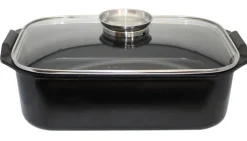 ELO Bräter mit Dünst- und Gareinsatz Aluguss schwarz