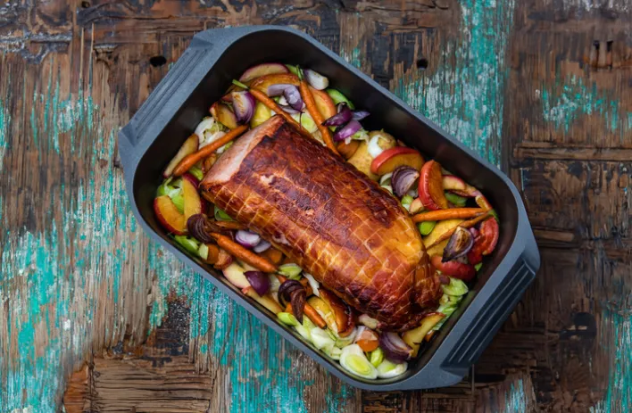 ELO Rechteckbräter KARREE 42x26 cm Aluguss schwarz