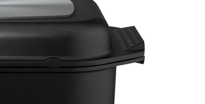 ELO Rechteckbräter KARREE 42x26 cm Aluguss schwarz