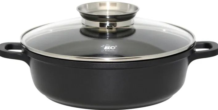 ELO Servierpfanne ALUCAST 28 cm rund schwarz