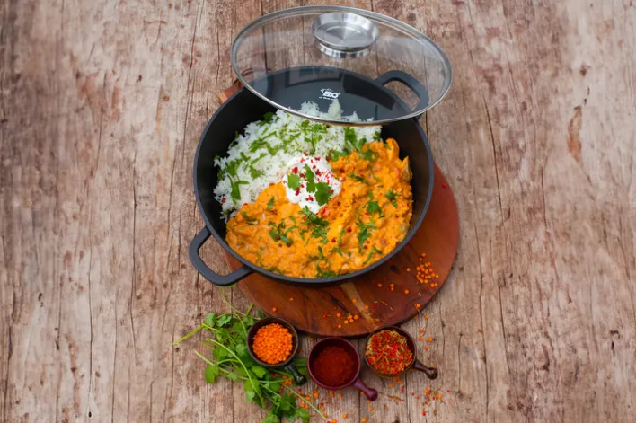 ELO Servierpfanne ALUCAST 28 cm rund schwarz