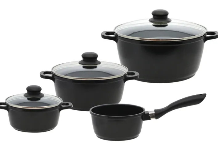 ELO Topf-Set BLACK CAST 4-teilig Aluguss schwarz