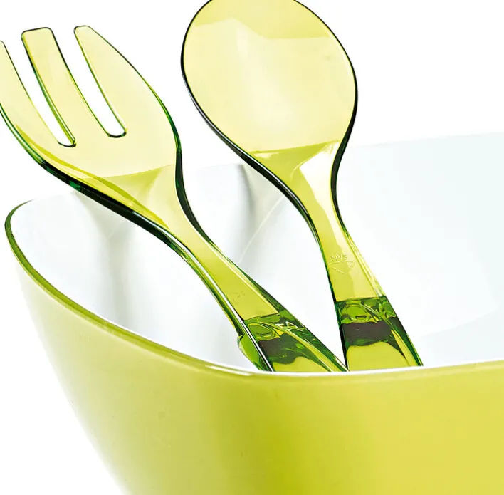 EMSA Salatbesteck VIENNA 2 teilig Hellgrün transparent