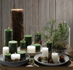 ENGELS KERZEN Kerzenteller AGNETHA 35 cm grau