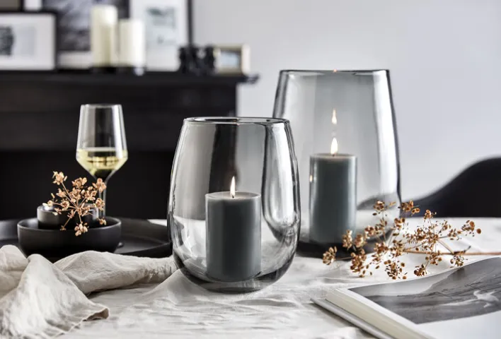 ENGELS KERZEN Windlicht LEA 24 cm schiefer