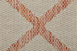 ESPRIT Outdoorteppich RHOMB 120 x 170 cm beige/rot