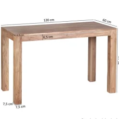 Esstisch 120 x 60 cm Akazie