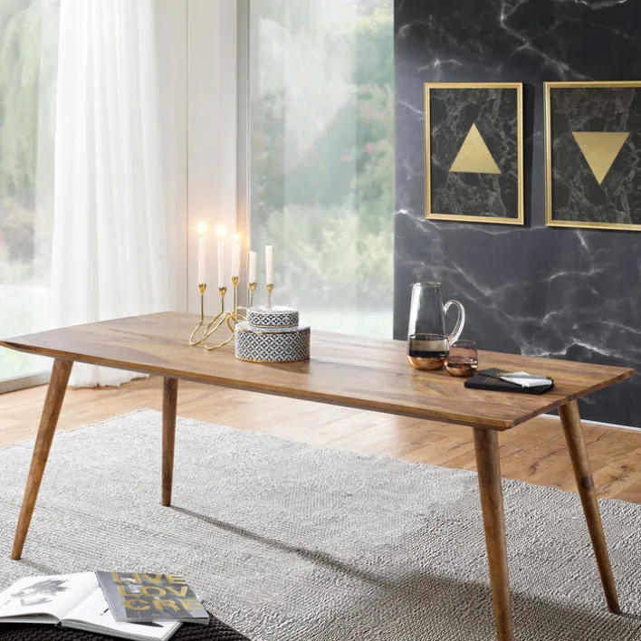 Esstisch 180 x 80 cm braun