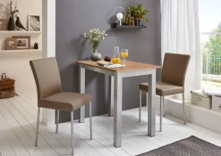 Esstisch 110 x 70 cm NB braun/grau
