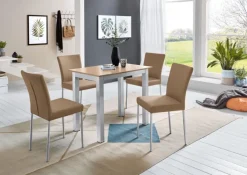 Esstisch 110 x 70 cm NB braun/grau