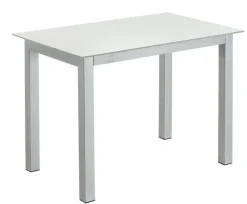 Esstisch 130 x 80 cm NB grau/weiß