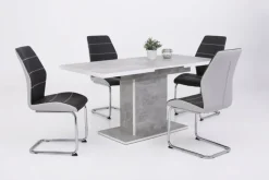 Esstisch ALICE T 120-160 x 80 cm betongrau