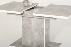 Esstisch ALICE T 120-160 x 80 cm betongrau