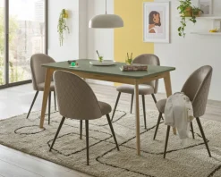 Esstisch ALVA - Evoke Eiche Dekor - Salbei