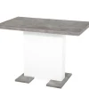 Esstisch BRITT 110-150 x 90 cm weiß /Betonoptik