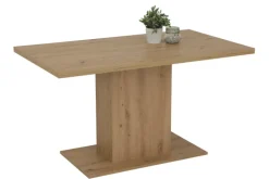 Esstisch LINN 138 x 80 cm Artisan-Eiche-Dekor braun