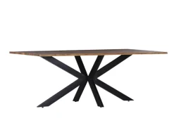 Esstisch LORENZO 180 x 90 cm Akazie Massivholz/schwarz