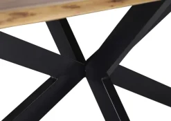 Esstisch LORENZO 180 x 90 cm Akazie Massivholz/schwarz