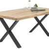 Esstisch SIGA X-I 180 x 100 cm schwarz /Eiche geölt