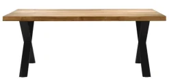 Esstisch SIGA X-I 180 x 100 cm schwarz /Eiche geölt