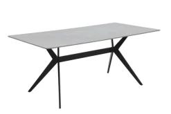 Esstisch STEVEN 90 x 180 x 76 cm Grau