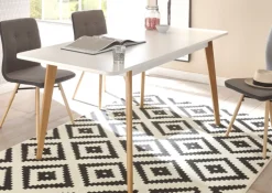 Esstisch SVANTE Scand Oak Dekor/Weiss