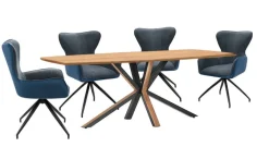 Esstisch TAREK 175 x 90 cm Akazie massiv natur