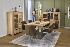 Esstisch TARVOS 200x100 cm massiv Eiche