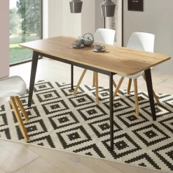 Esstisch TORGE Eiche Artisan/ Schwarz