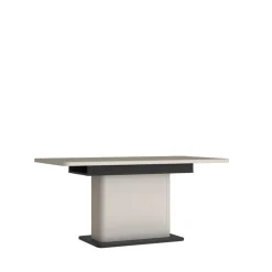 Esstisch VODOL 160-200x75 cm Sand/Schwarz