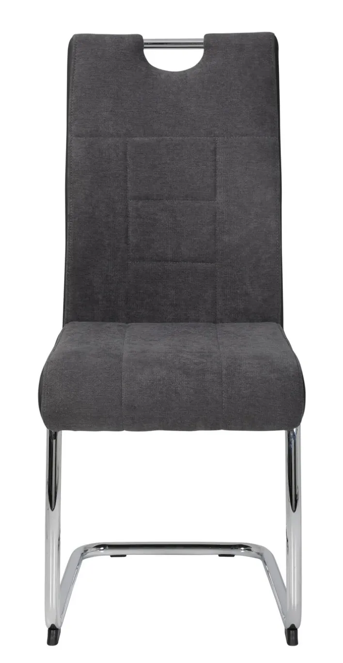 Esszimmerstuhl ALINA 2er Set anthrazit