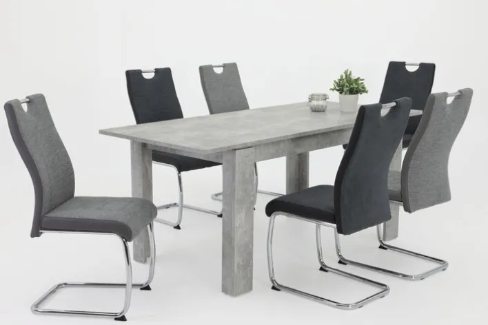 Esszimmerstuhl ALINA 2er Set anthrazit