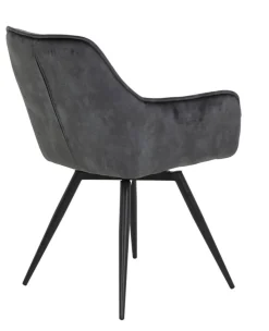 Esszimmerstuhl FLORENTINA 2er Set anthrazit