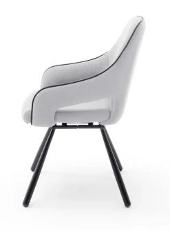 Esszimmerstuhl ISABELLA AL 2er Set hellgrau