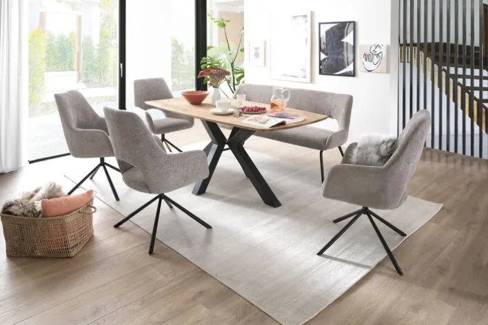 Esszimmerstuhl JOICE 2er Set schlammgrau