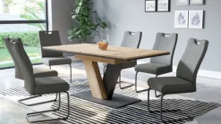 Esszimmerstuhl JUPITER 2er Set anthrazit