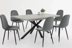 Esszimmerstuhl MIRA 2er Set grau